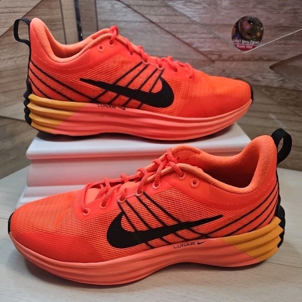 Nike Lunar‎ Roam Hyper Crimson and Light Wild Mango (Women) 8.5 Men 7 #535
